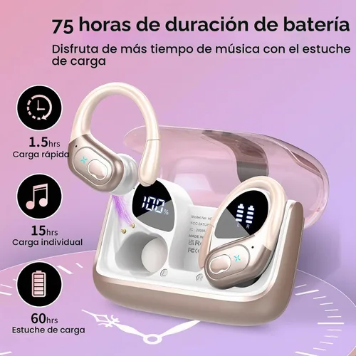 Vista 5 de Auriculares de traducción AI en tiempo real, traductor de 164 idiomas 3 en 1 Bluetooth 5.4 con 6 modos de traducción, auriculares de traductores 75H