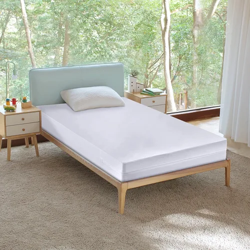 Vista 4 de Greaton, Funda protectora de colchón ultra suave con cremallera, impermeable, transpirable y silenciosa, se adapta a colchones de 6 a 9 pulgadas