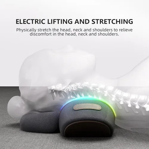 Vista 8 de Masajeador de tracción de almohada 2025 nuevo para joroba cervical - Almohada cervical 3 en 1 con terapia de calor, espuma viscoelástica para alivio