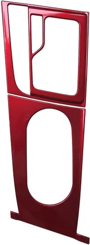 Vista 9 de ruihe Cubiertas de panel de consola de palanca de cambios de coche rojo Compatible con Hyundai Elantra 2021 2022 2023 2024 Versión de freno