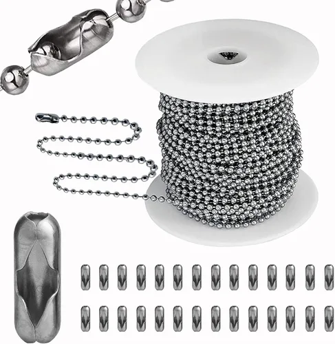 Vista 7 de Kit de fabricación de joyas de 80 pies – Cadena de acero inoxidable de 8 colores, 240 anillos de salto y 80 cierres de langosta para manualidades