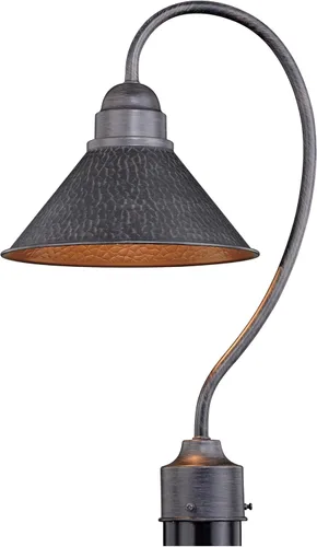 Vista 11 de VAXCEL Outland - Lámpara de pared rústica con sensor de movimiento para porche o patio, linterna de pared de cuello de cisne al aire libre