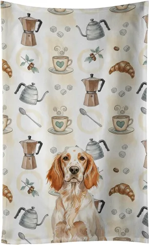 Vista 259 de Caroline's Treasures Afghan Hound - Toalla de cocina para barra de café, terciopelo frontal y lazo de algodón, lavable a máquina Sabueso afgano