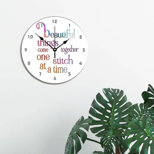 Vista 114 de Reloj de pared de guitarra acústica con aspecto de madera natural, reloj de madera rústico y elegante, 10 silenciosos, sin tictac, de cuarzo
