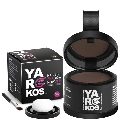 Vista 9 de Polvo de sombra de línea de cabello, gris oscuro, polvo de retoque de raíz para cubrir instantáneamente el cabello gris, cobertura de raíces