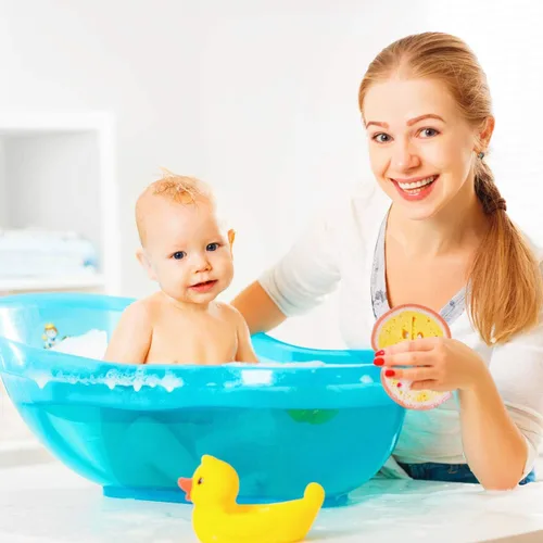 Vista 7 de 4pcs Premium Frutas Baño Scrubbers Herramientas de baño para (Mango+ Miel - Melón de rocío+Naranja+Fresa)