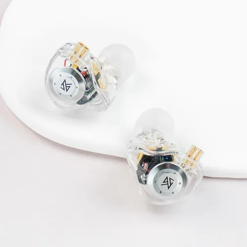 Vista 55 de KZ Castor - Auriculares intrauditivos, sonido de graves mejorado HiFi, IEMs aislantes de ruido ajustables, auriculares con cable de doble