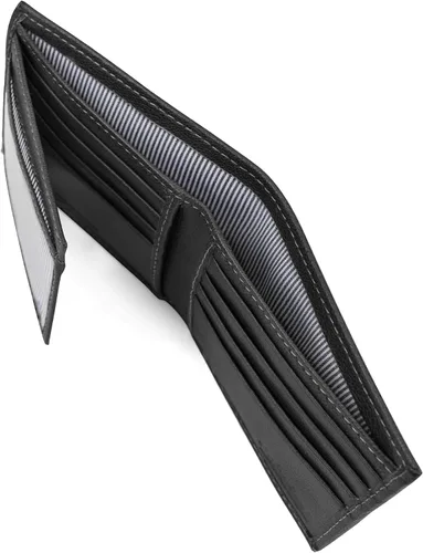 Vista 5 de Timberland Men's Leather Passcase Bifold Wallet Hybrid