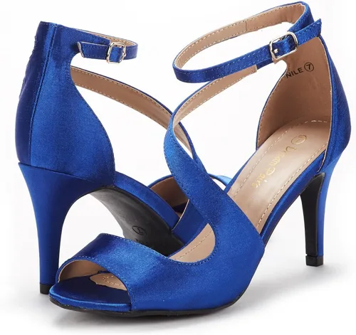 Vista 3 de DREAM PAIRS NILE Fashion Stilettos - Sandalias de tacón con punta abierta para mujer