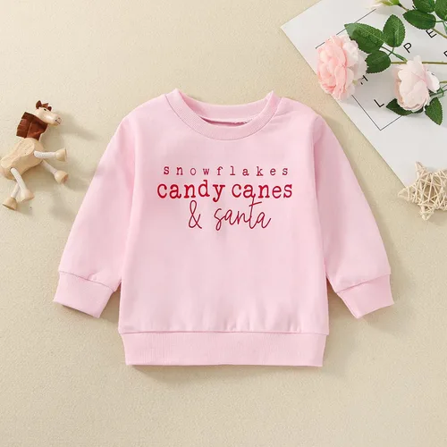 Vista 130 de YINGISFITM Sudadera de manga larga con cuello redondo para bebé, niña, niño, Navidad, suéter de manga larga, ropa de otoño