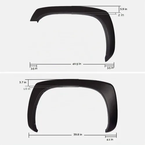 Vista 6 de PIT66 Guardabarros para guardabarros, compatibles con Chevy Silverado GMC Sierra 1999-2006, Suburban Yukon XL 2000-2006, Avalanche 2002-2006 de 68.4