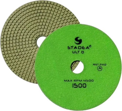 Vista 10 de PPW152X Almohadillas de pulido de granito 7 "Almohadilla de diamante 50 Grit para granito piedras de cuarzo pulido