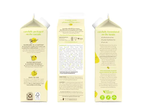 Vista 2 de Babo Botanicals Purifying Lemon Tea Tree & Grapefruit Shampoo + Bundle with Conditioner – For Flat, Oily Prone Hair – Add body & shine - Passion