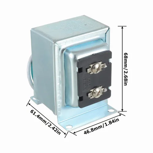 Vista 2 de BOJACK Transformador de timbre 16V 30VA Fuente de alimentación AC Termostato 16 Voltios 30VA Adaptador de corriente Compatible con timbre Ring Video