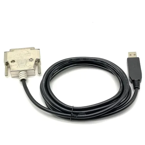 Vista 3 de Cable de impresora paralelo USB a DB25 con chip FTDI, cable USB macho a puerto serie DB25 macho, compatible con sistemas Windows, Vista, Linux