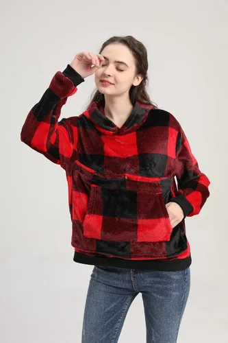 Vista 3 de LINYUCHEN Sudadera con capucha para gatos, bolsa grande para mascotas, para cachorros y gatitos, para mujer