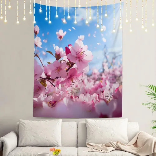 Vista 32 de Shrahala Modern Abstract Artwork Wall Tapestry, Orange Black Beige Wall Hanging Large Tapestry Decoration Polyester Fiber White Hem Around for Dorm