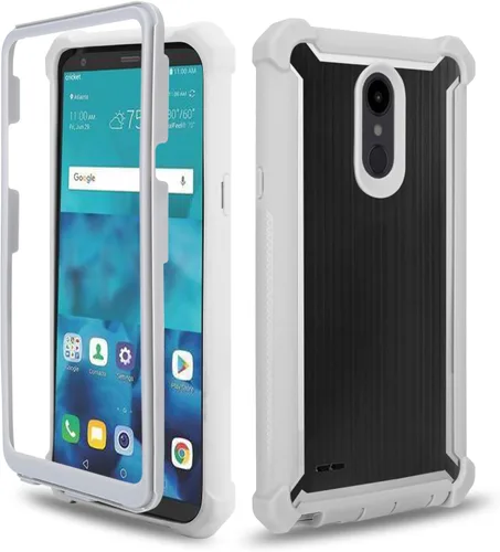 Vista 5 de Asuwish Funda de teléfono para LG Aristo 2/3 Plus, Rebel 4, Tribute Empire Dynasty, Zone 4, K8 Plus 2018 K8S, Fortune 2, Phoenix 4, Risio 3 Negro