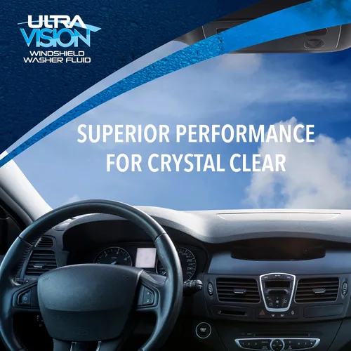 Vista 4 de UltraVision Líquido Limpiaparabrisas - Fórmula avanzada para líquido limpiaparabrisas de automóvil, visión cristalina en condiciones meteorológicas