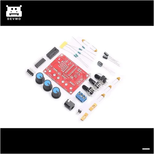 Vista 2 de XR2206 DDS Función Generador de Señal Módulo DIY Kit Sino/Triángulo/Onda Cuadrada 1Hz-1MHz Frecuencia Ajustable 9-12V DC