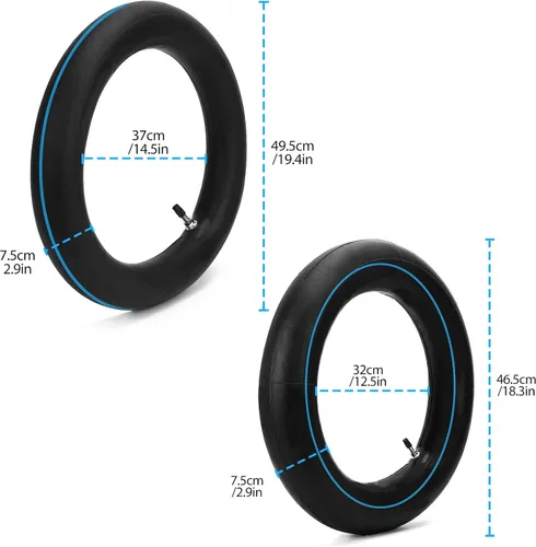 Vista 2 de Tubo Interior Delantero 60/100-14 2.50-14 y Trasero 80/100-12 3.00-12 Tubo Interior para 125cc SSR CRF XR70 CR60R KLX110 KX60 DRZ JR80 TTR90 YZ60