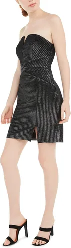 Vista 3 de Trixxi Womens Juniors Velvet Short Cocktail and Party Dress