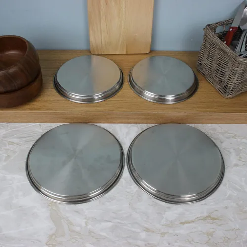 Vista 3 de Apollo 6.7 inch/8.3 inch diámetro de, acero inoxidable para placa de cocina, juego de 4