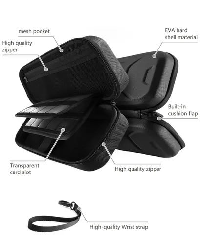 Vista 2 de Mumba Funda de transporte para Nintendo Switch OLEDSwitch, funda protectora de lujo para consola Nintendo Switch y accesorios (negro)