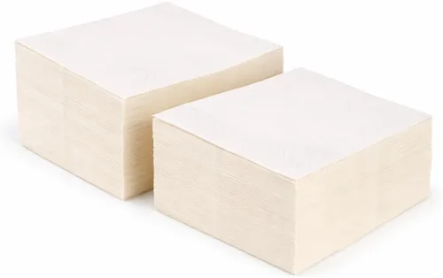 Vista 9 de Servilletas de cóctel blancas de 1 capa - Paquete de 1,000