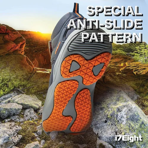 Vista 4 de i78 Botas de cuero sintético para niños y niñas, antideslizantes, ligeras, para exteriores, correr, senderismo, senderismo, senderismo