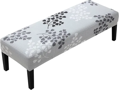 Vista 36 de Fuloon - Funda elástica de jacquard para banco de comedor, antipolvo, desmontable, funda para banco lavable, protector de cojín de asiento para Beige