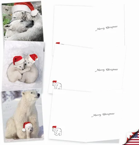 Vista 2 de The Best Card Company Paquete variado de 10 tarjetas navideñas de felicitación con sobres, surtido festivo de humor para hombres y mujeres