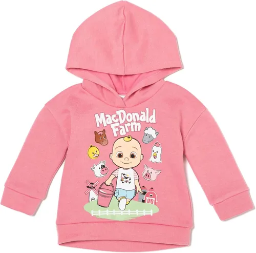 Vista 2 de CoComelon JJ - Conjunto de sudadera con capucha y pantalones de forro polar para niños pequeños