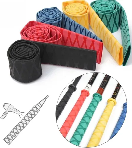 Vista 6 de Longitud: 3.3 ft/39.37 pulgadas, tubo de envoltura térmica, tubo de bádminton, manga de raqueta, mango de raqueta, cinturón de agarre para caña