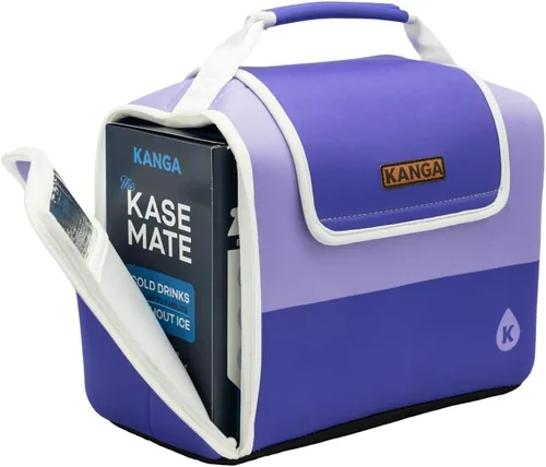 Vista 18 de Kanga Kanga Kase Mate - Bolsa térmica aislada - Bolsa térmica suave - Enfriador de bebidas para latas de cerveza y seltzer - Aislamiento y Woody