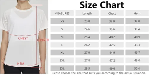 Vista 7 de Origiwish Camiseta de entrenamiento de manga corta para mujer, de secado rápido, para correr, gimnasio, atlética, casual, para yoga