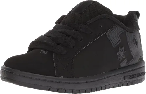 Vista 8 de DC Kids Court Graffik Skate Shoe Negro/Rosa