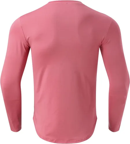 Vista 41 de Camisas de compresión atléticas de manga larga para hombre, capa base, camisa de entrenamiento atlético, camisas de compresión, camisetas deportivas
