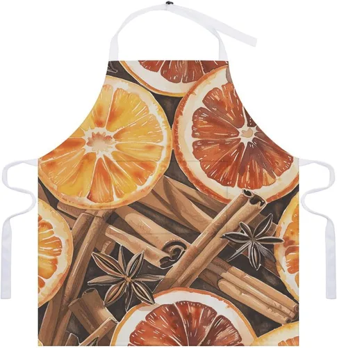 Vista 7 de MUSM Delantal para adultos – 27.6 x 31.5 pulgadas, delantales de poliéster resistentes con dos bolsillos grandes, delantal de cocina impermeable