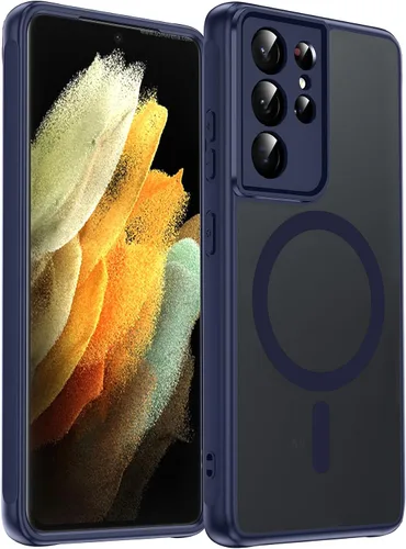 Vista 353 de LeYi Funda para teléfono Samsung-S23: protector de pantalla e imán MagSafe Púrpura