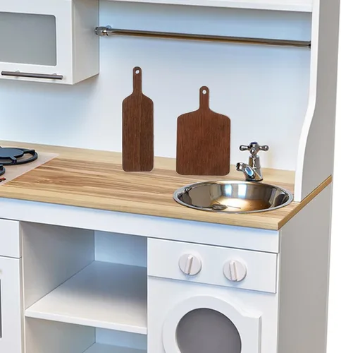 Vista 6 de Zerodeko 10 piezas de mini tablas de cortar modelo casa de muñecas para decoración de cocina a escala 1, 12, decoración de cocina, mini adorno