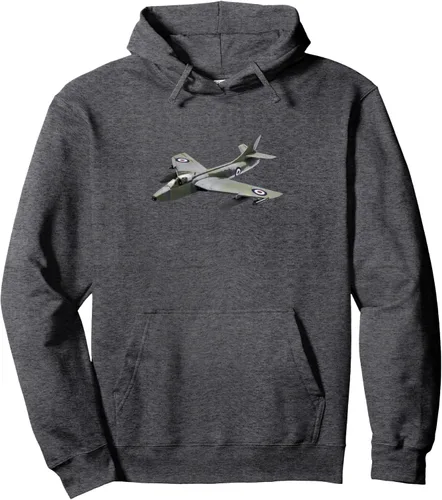 Vista 5 de RAF Hawker Hunter Jet Fighter Plane Sudadera con capucha
