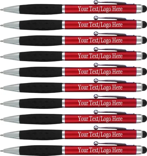 Vista 11 de SyPen Bolígrafos personalizados con nombre o logotipo, paquete de 300 bolígrafos personalizados para negocios, combo de bolígrafo y lápiz óptico