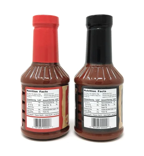 Vista 3 de Charlie Vergos Rendezvous - Paquete combinado de salsa barbacoa original y picante (1 libra 2 oz (510 g) cada uno)