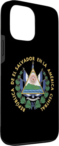 Vista 3 de Funda para iPhone 13 Pro Max con emblema nacional de escudo de armas de El Salvador