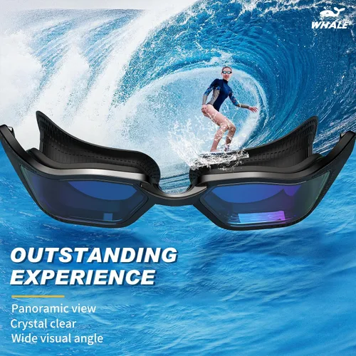 Vista 5 de Whale Gafas de natación A1 GE Nano de larga duración, antivaho UV, unisex, cómodas, visión clara