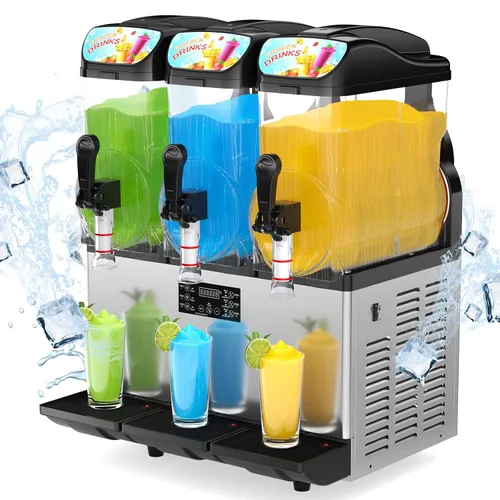 Vista 9 de Máquina Comercial de Margarita y Granizado Mojgar de 30L 8 Gal, 1100W 110V, batidora de bebidas heladas para bar, máquina eléctrica grande