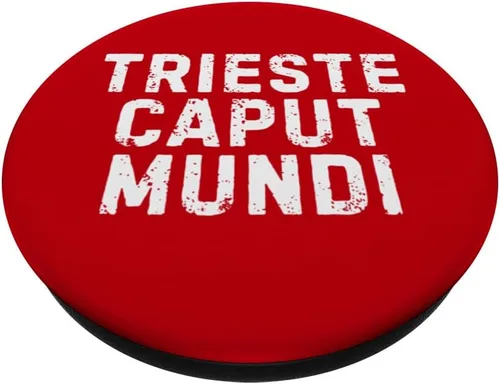 Vista 2 de Trieste Caput Mundi Città Simpatica Uomo Donna Bambino PopSockets Adhesive PopGrip