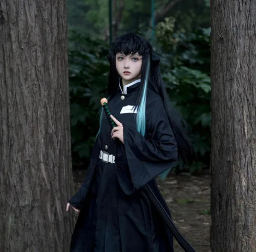 Vista 3 de TSCMRCDC Cosplay Costume Tokitou Muichirou Anime Cosplay Costume Outfits Cape Christmas Halloween Uniform for Kids and Adult
