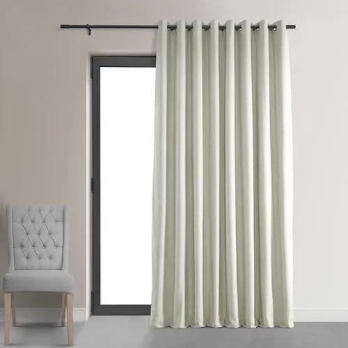 Vista 11 de HPD Half Price Drapes Cortinas opacas de terciopelo extra anchas con ojales, de 84 pulgadas de largo, bloqueo de calor y luz completa, para Gris
